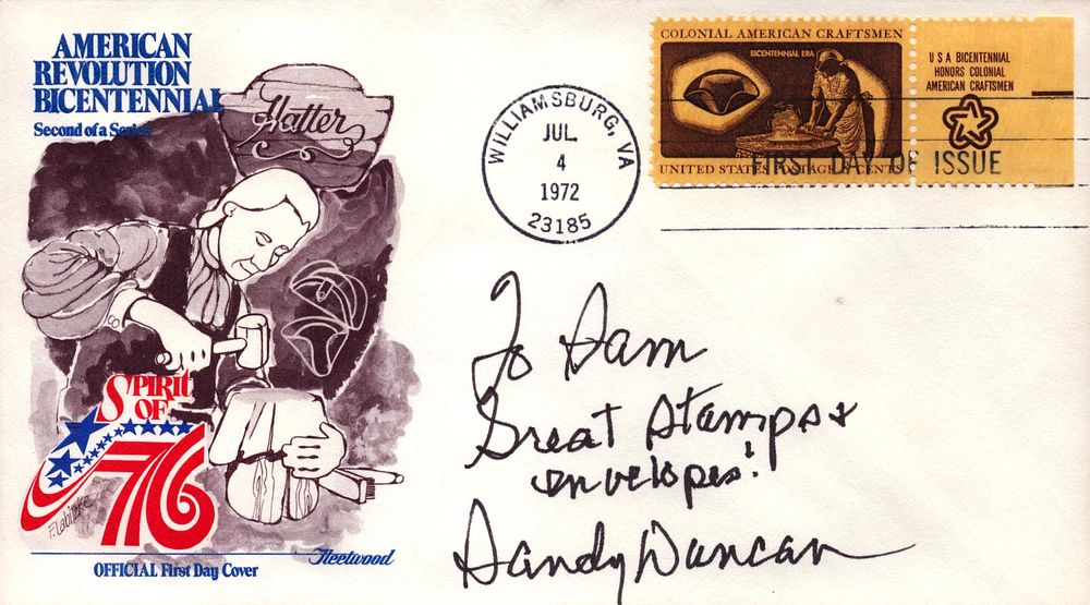 Lot 330: sandy Duncan signed FDC.