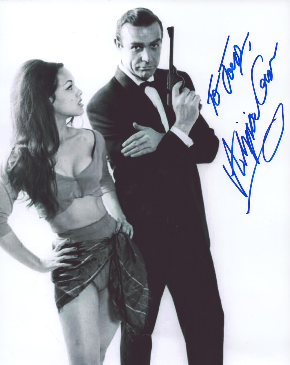 Lot 349: Alizai Gur signed 10x8inch black and white photo....