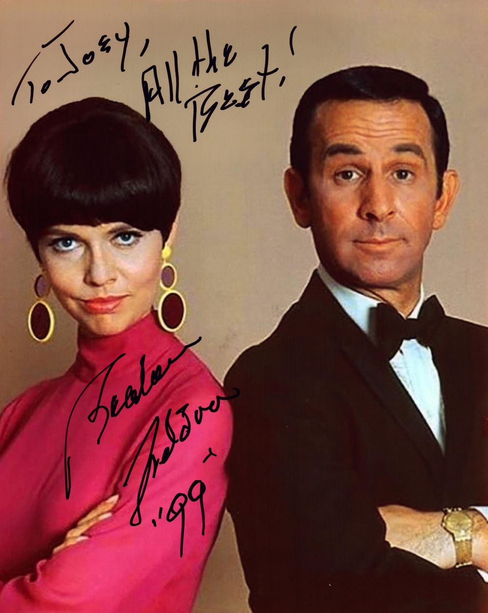Lot 353: Barbara Feldon Signed 10X8 inch colour photo dedicated.