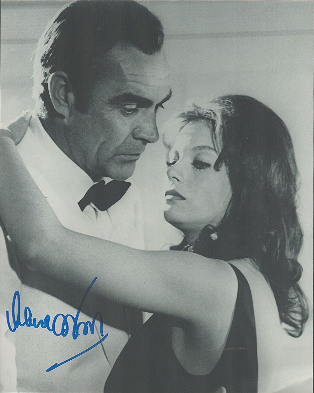 Lot 568: Bond Girl, Lana Wood signed 10x8 black and...
