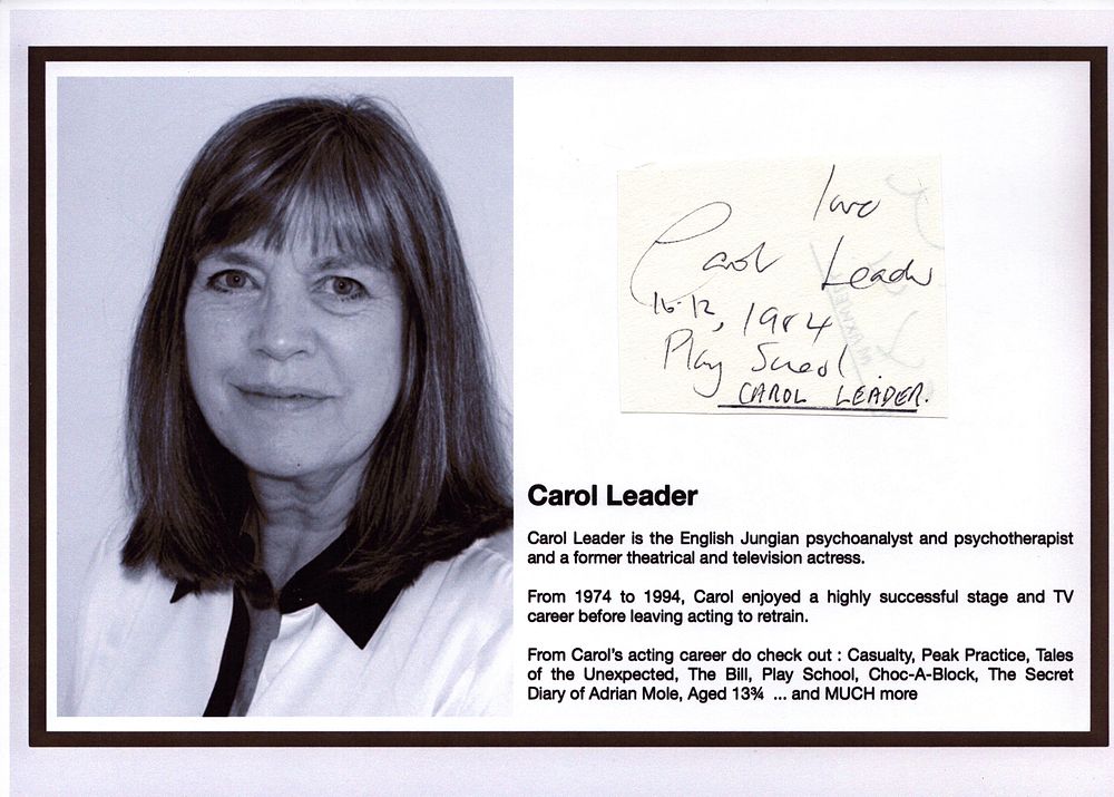 Lot 423: Carol Leader Signature piece attached to 12X8 inch...