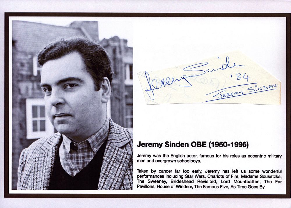 Lot 431: Jeremy Sindon Irregular cut Signature piece attached to...
