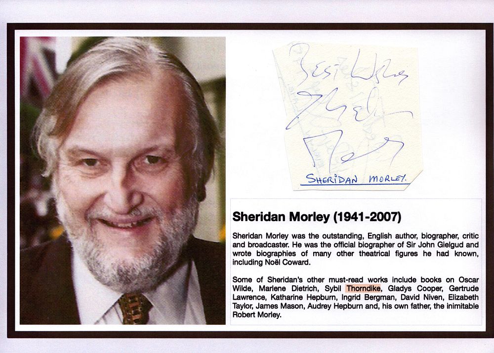 Lot 432: Sheridan Morley Irregular Cut Signature piece attached to...