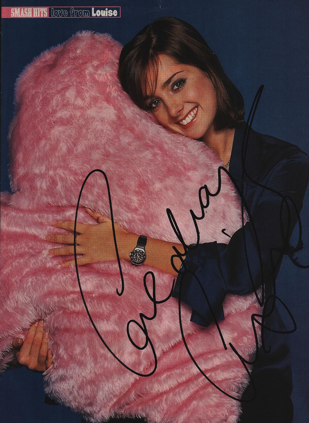 Lot 449: Louise signed 10X8 inch colour magazine photo.