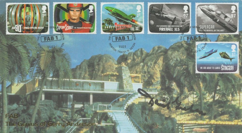 Lot 578: David Graham signed Thunderbirds FDC. Good condition. All...