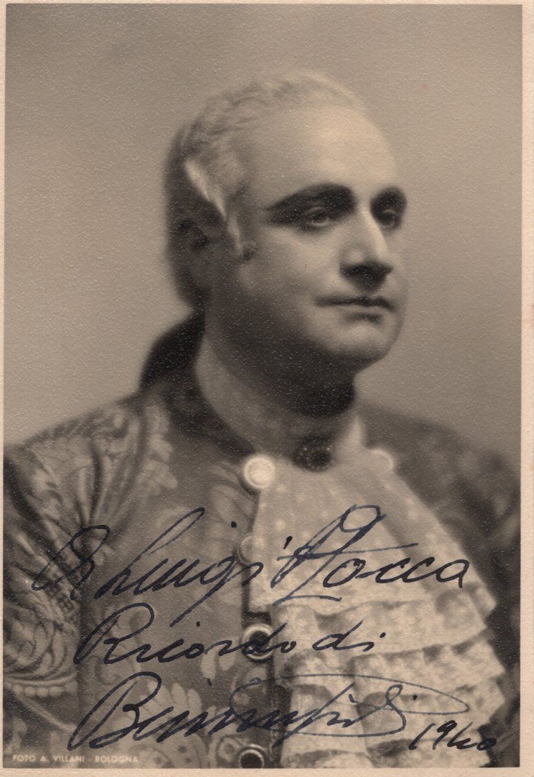 Lot 540: Beniamino Gigli (1890-1957) signed 5.5x4 inch photo postcard,...