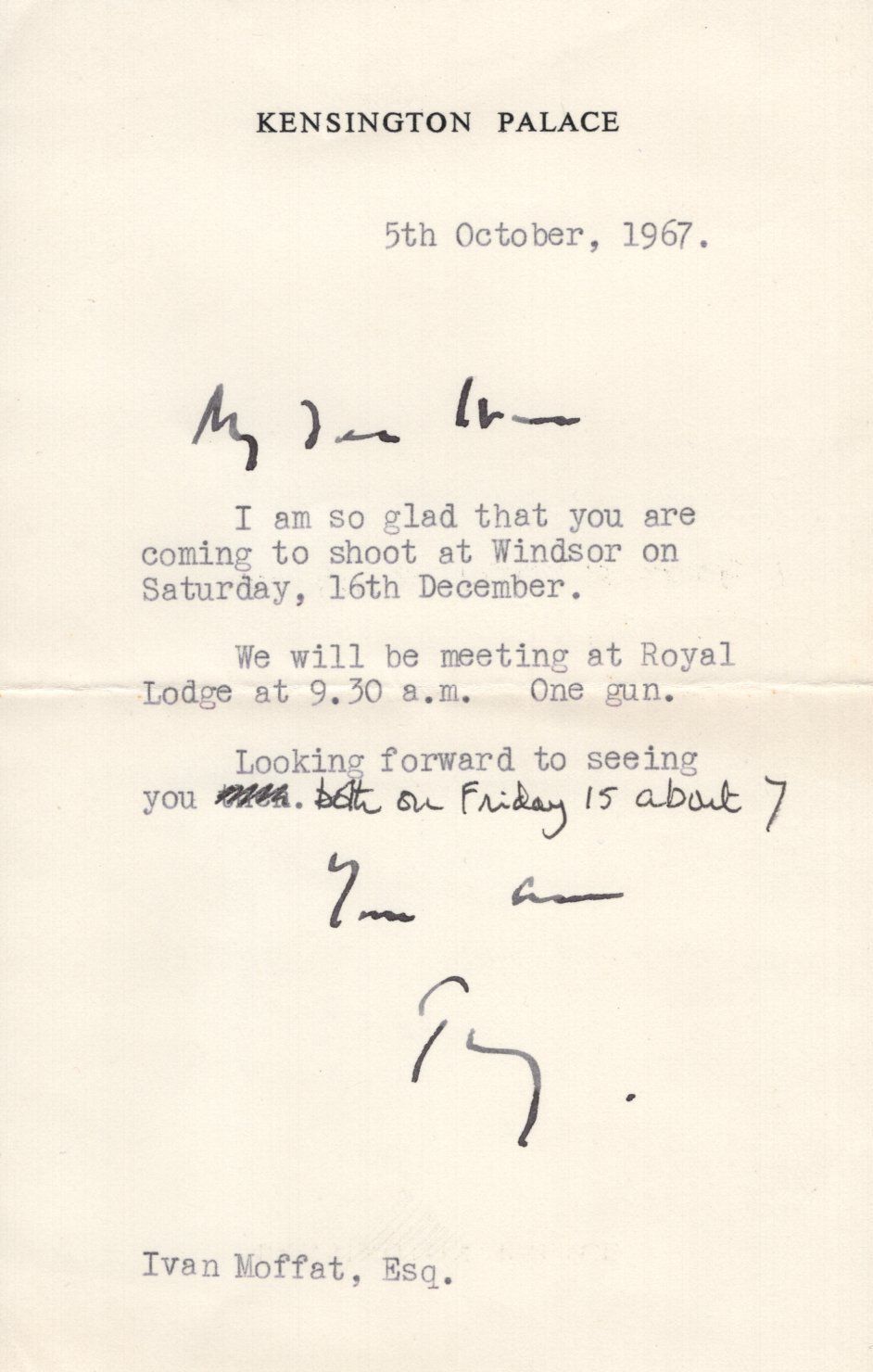 Lot 552: Lord Snowdon signed typed letter, dated 1967. Antony...