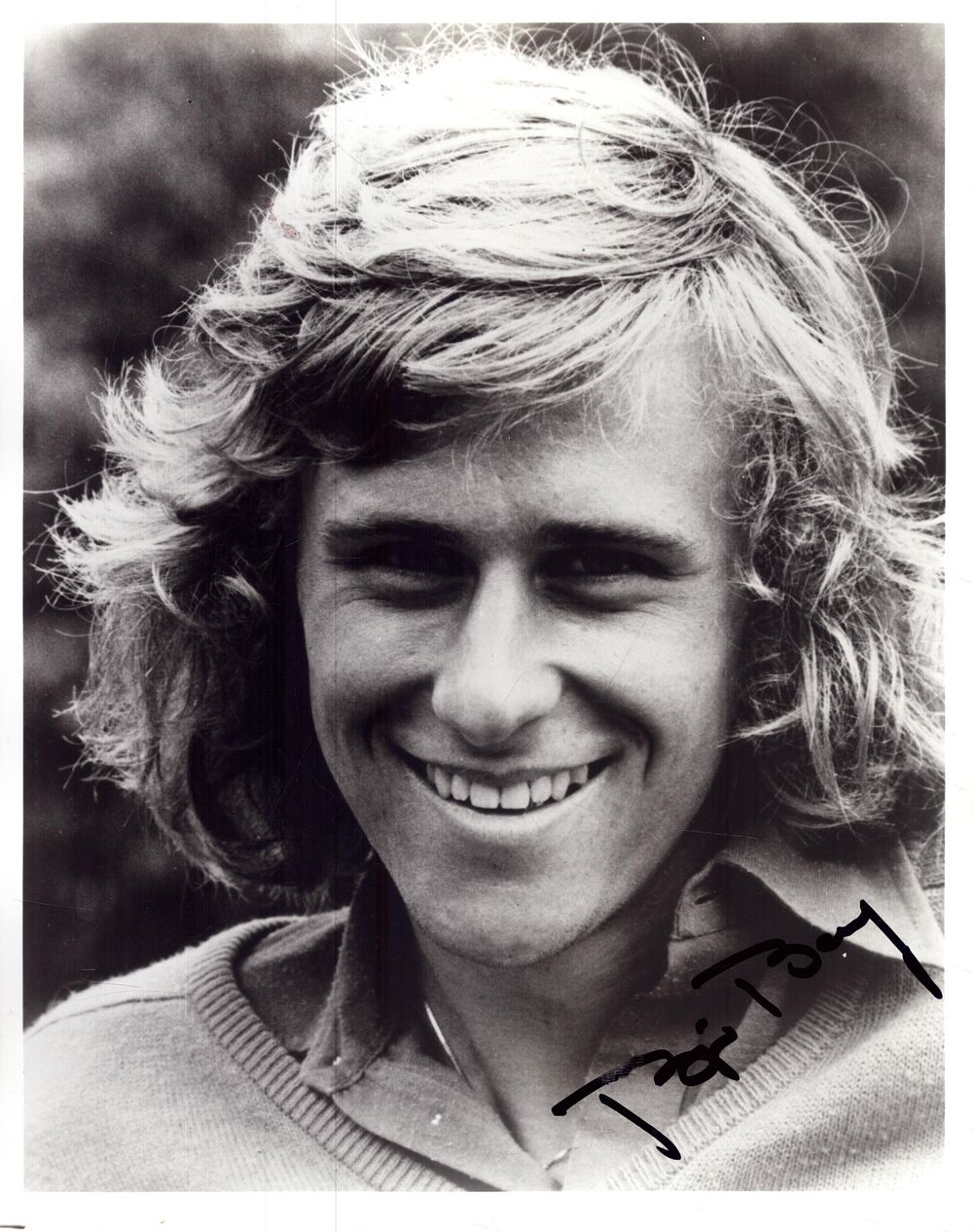 Lot 590: Bjorn Borg signed 10X8 black and white photo...