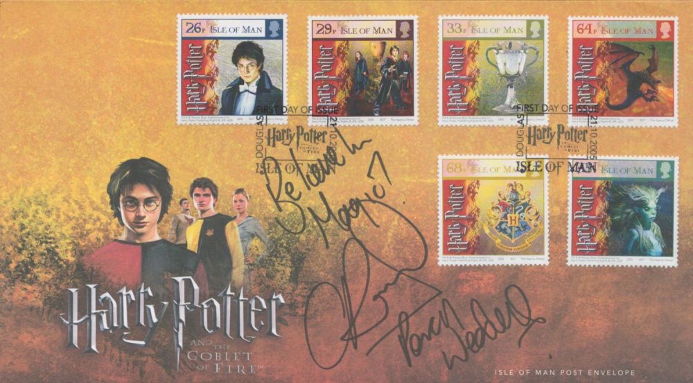 Lot 590: Chris Rankin signed Harry Potter FDC. Good condition....