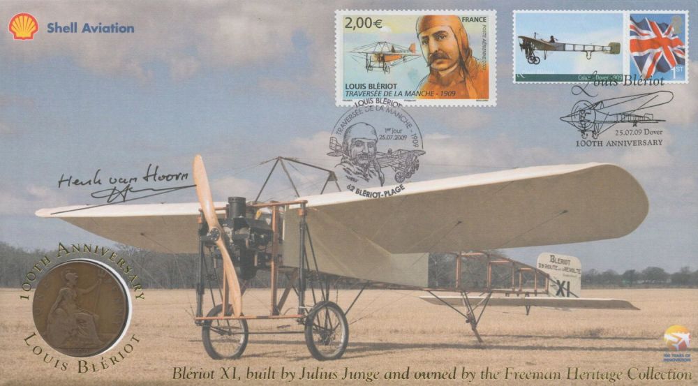 Lot 600: Henk Van Hoorn Signed 100th anniv Louis Bleriot...