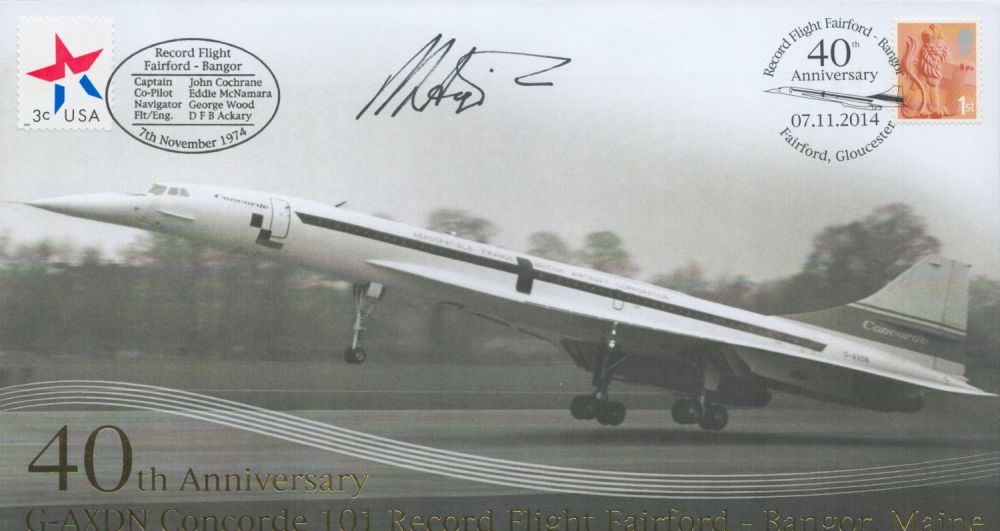 Lot 607: Brian Asquith Signed 40th Anniv G-AXDN Concorde 101...