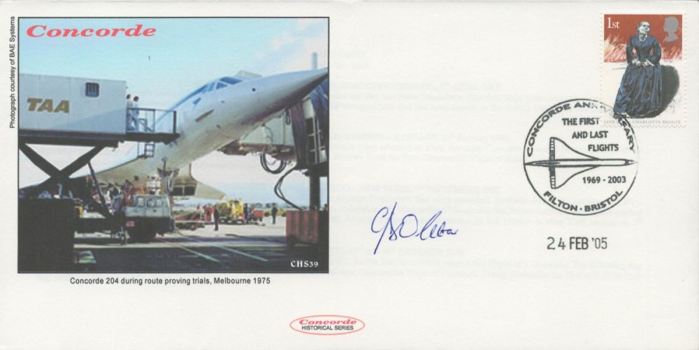 Lot 611: Christopher Orlebar Signed Concorde 1 of 1 First...