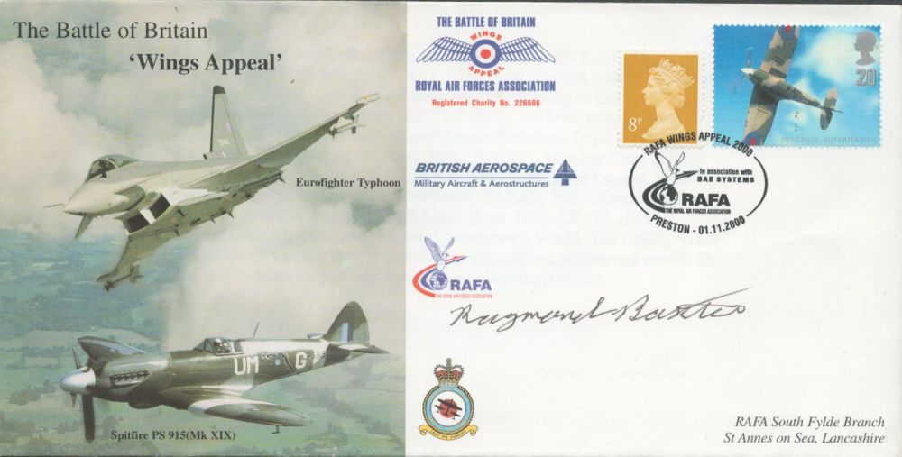 Lot 613: WW2 RAF Pilot Raymond Baxter Signed Battle of...