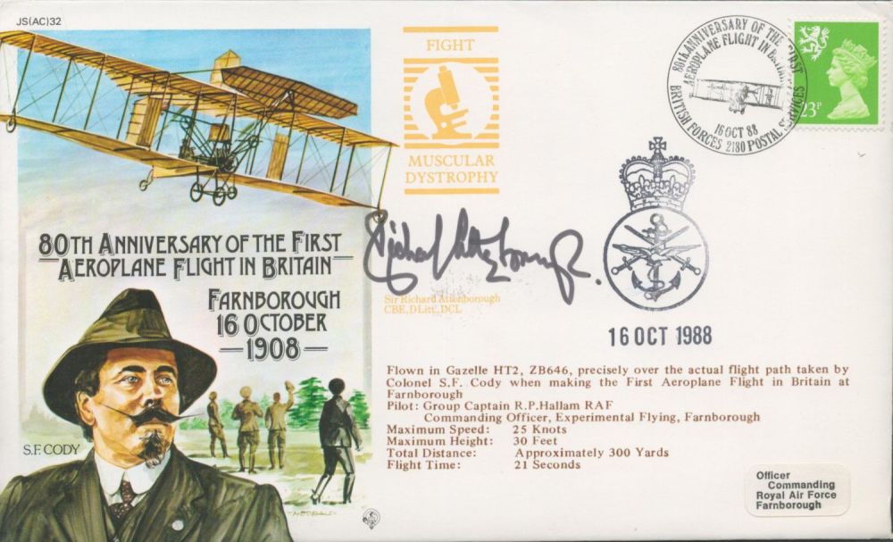Lot 617: Sir Richard Attenborough Signed 80th Anniv of the...