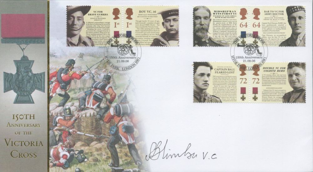 Lot 626: Rambahadur Limbu, VC Signed 150th Anniversary of the...