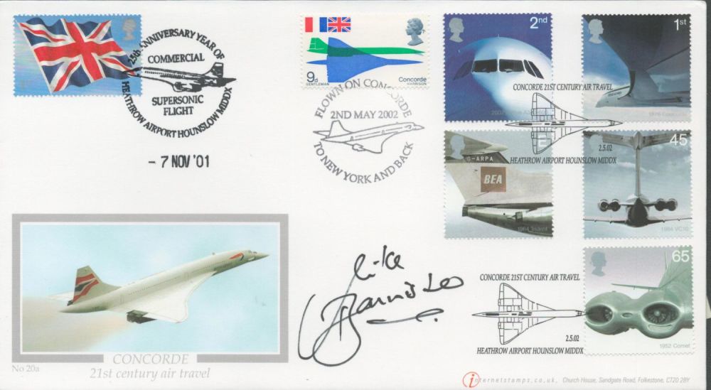 Lot 629: Captain Mike Bannister Signed 21st Century Air Travel...