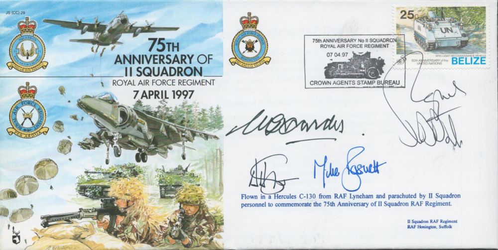 Lot 638: Grp Capt Mike Basnett CBE and 3 Others...