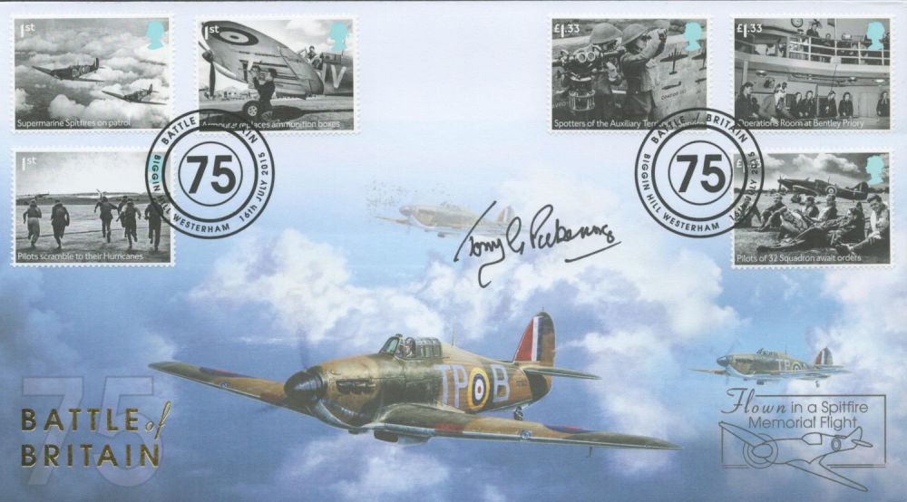Lot 661: WW2 RAF Sqn Ldr Tony Pickering Signed Battle...
