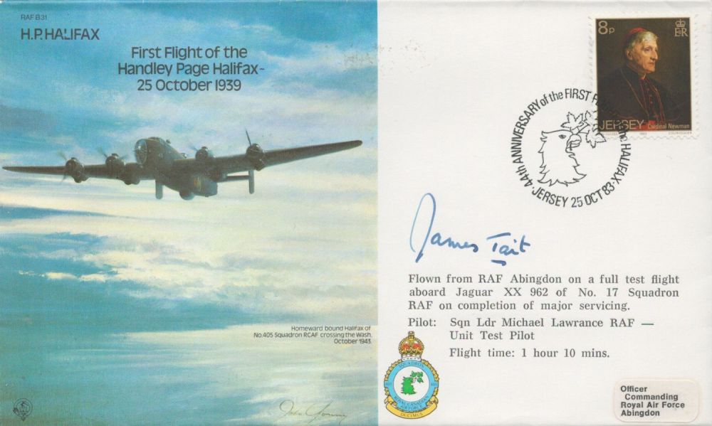 Lot 674: Grp Cptn James Tait Signed First Flight of...
