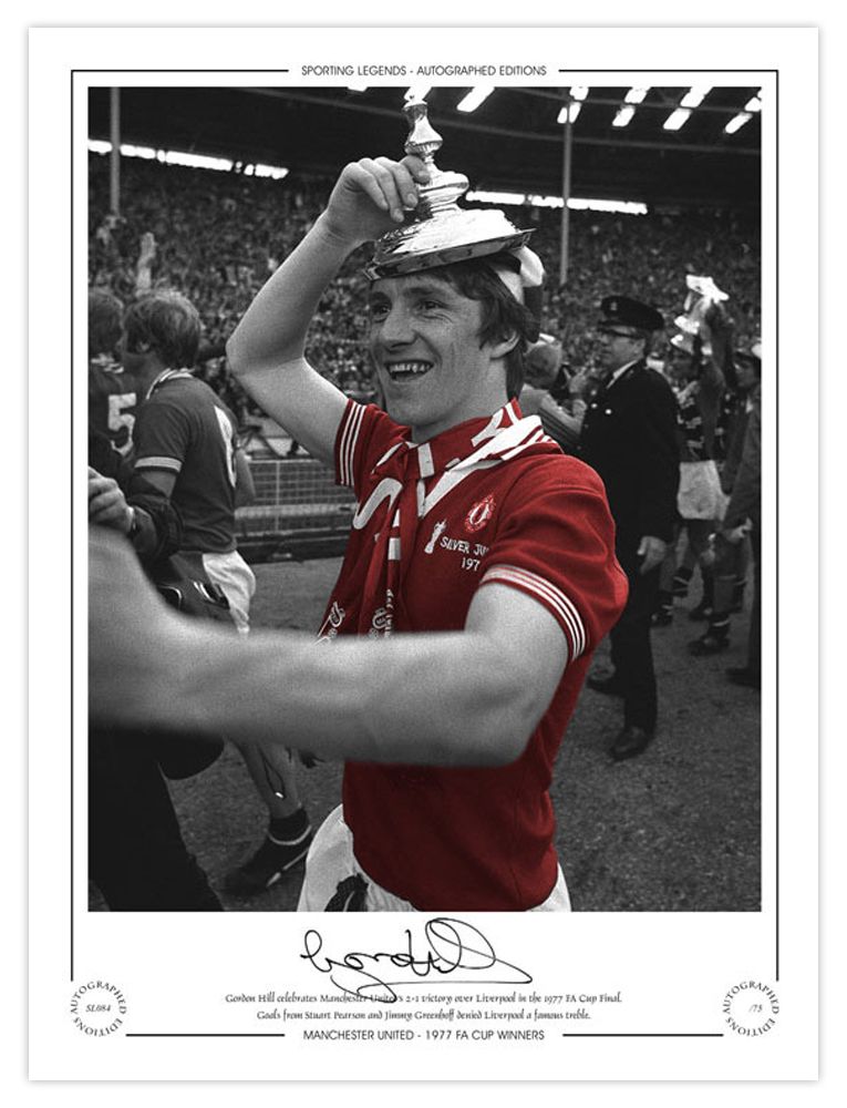 Lot 218: Autographed GORDON HILL 16 x 12 Limited-Edition :...