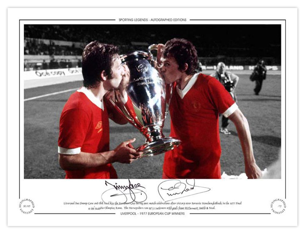 Lot 221: Autographed LIVERPOOL 16 x 12 Limited-Edition : JIMMY...