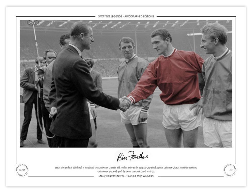Lot 229: Autographed BILL FOULKES 16 x 12 Limited-Edition :...