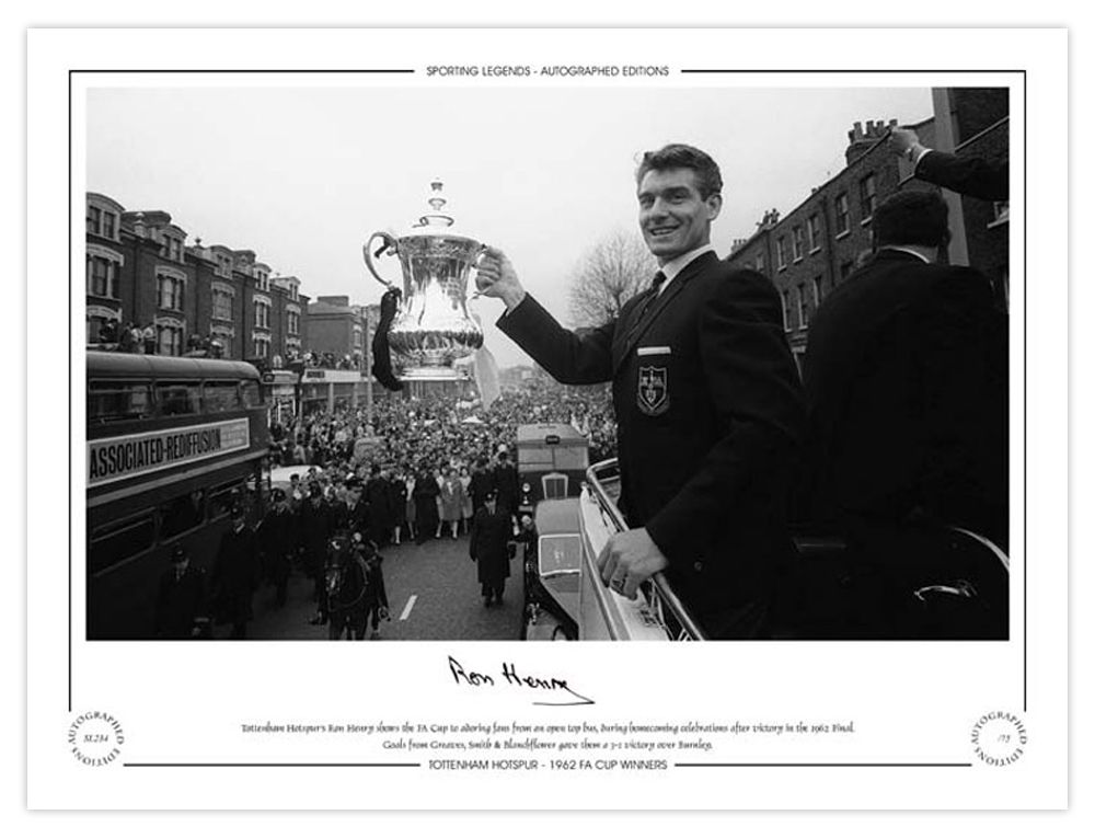 Lot 246: Autographed RON HENRY 16 x 12 Limited-Edition :...