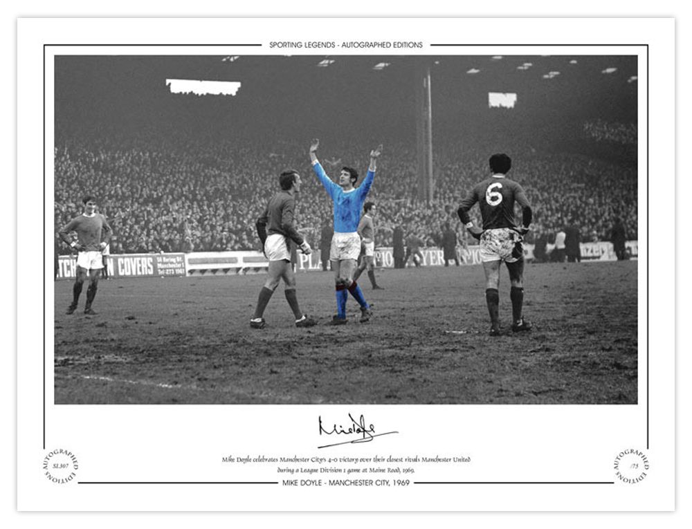 Lot 263: Autographed MIKE DOYLE 16 x 12 Limited-Edition :...