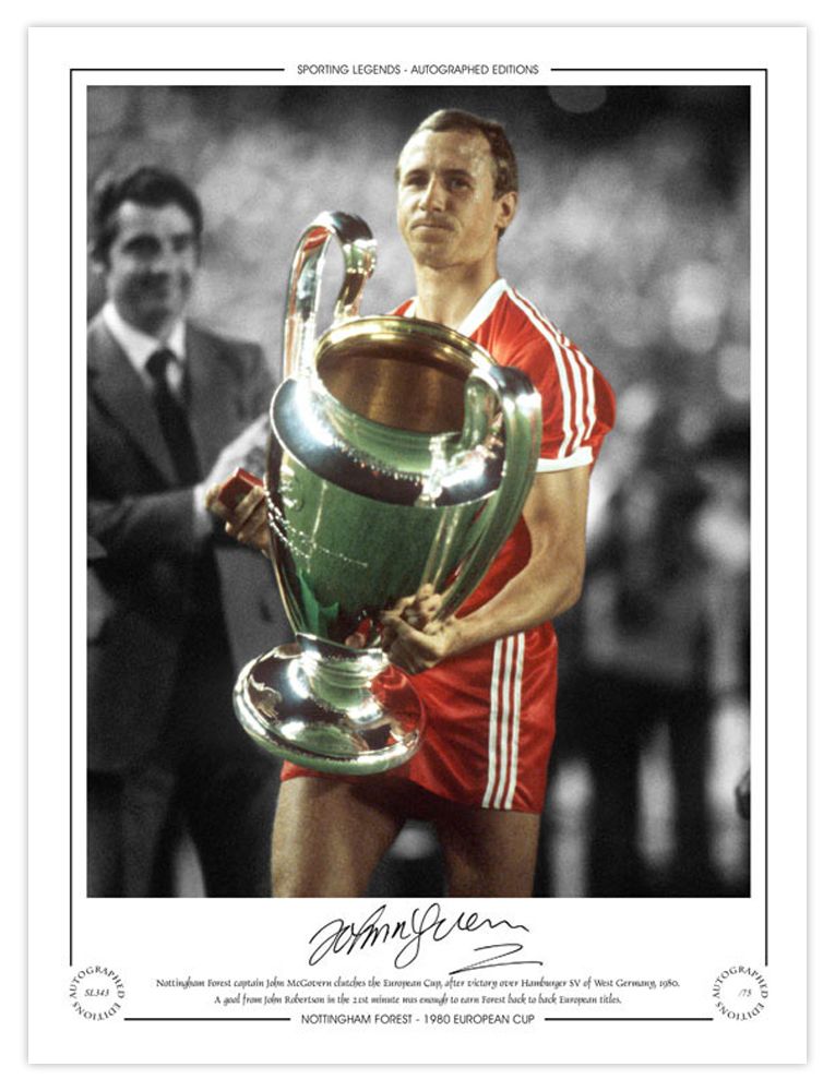 Lot 270: Autographed JOHN McGOVERN 16 x 12 Limited-Edition :...