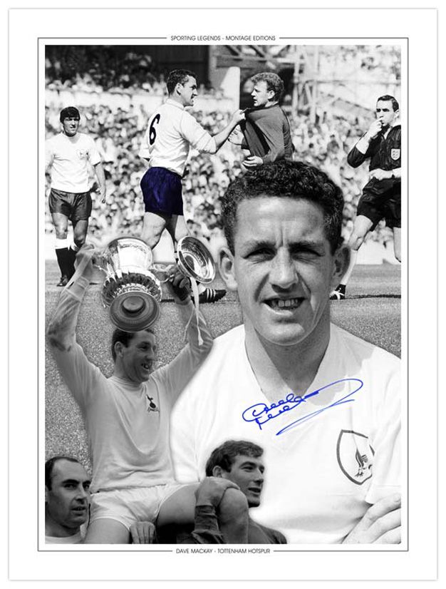 Lot 285: Autographed DAVE MACKAY 16 x 12 Montage-Edition :...