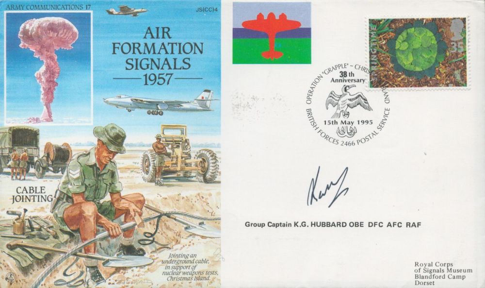 Lot 693: Grp Cptn KG Hubbard OBE DFC AFC Signed...