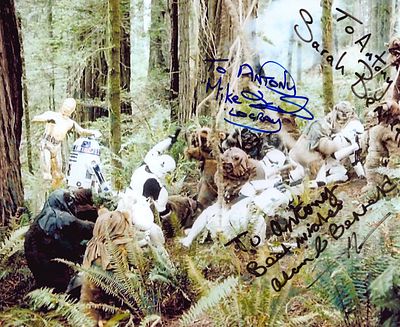 Mike Edmonds Sarah Bennett and Alan Bennett Signed 10 X 8 inch colour Photo Dedicated