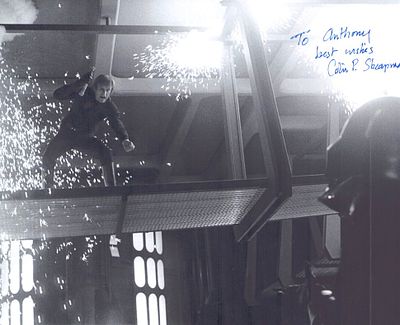 Colin P Skeaping signed 10X8 inch black and white photo dedicated.
