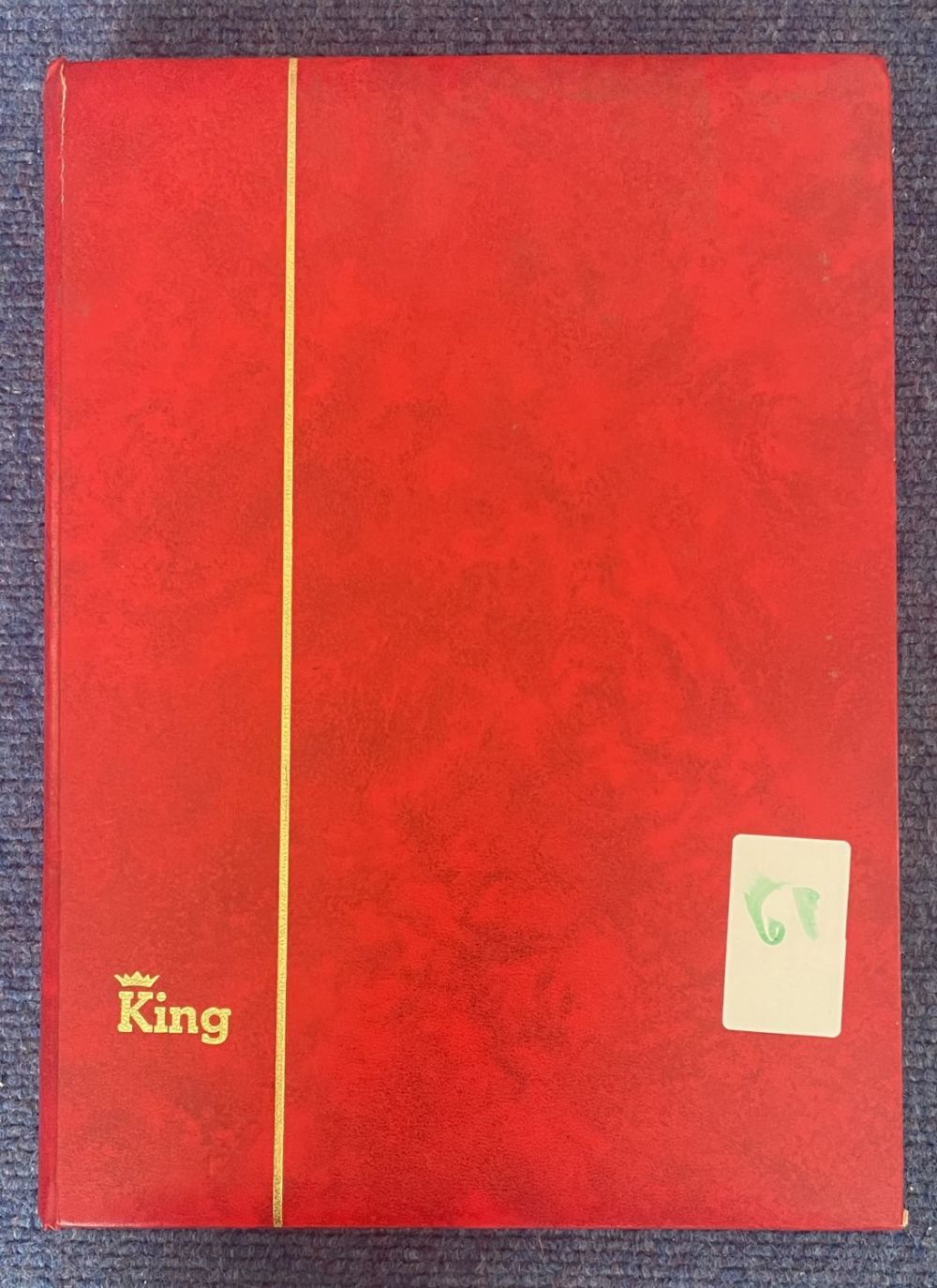 Lot 732: Large red stockbook GB stamps. Assorted conditions. Between...
