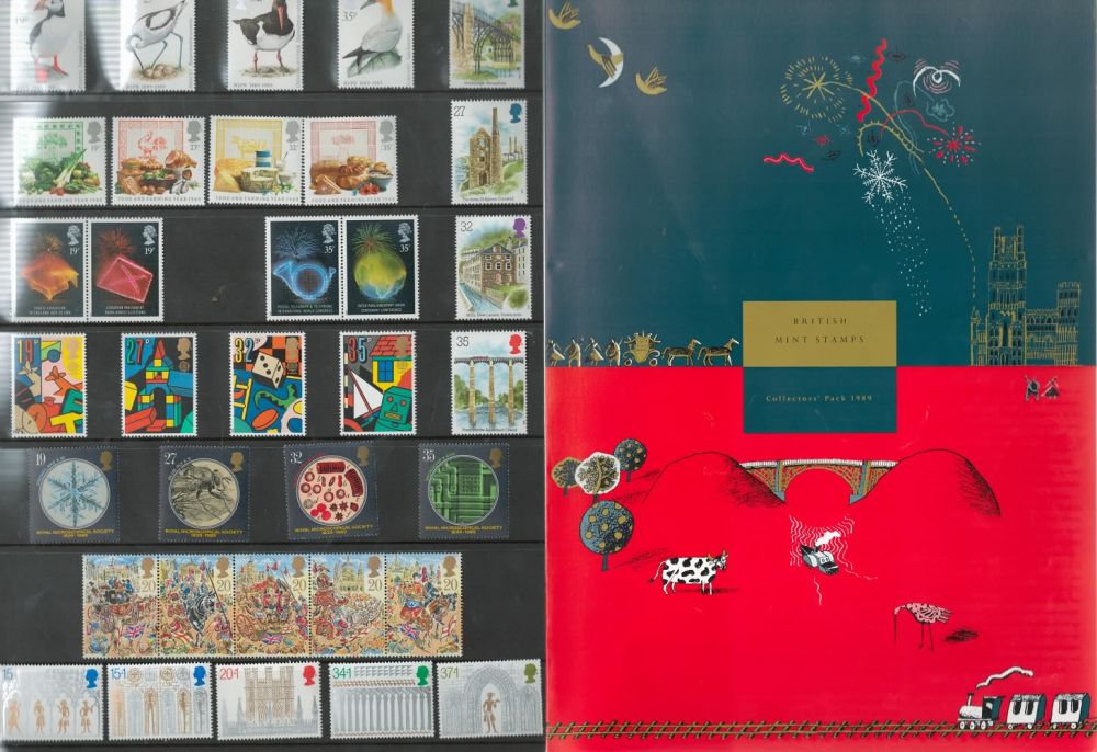 Lot 743: GB collectors pack 1989. Cat value £38. Good...