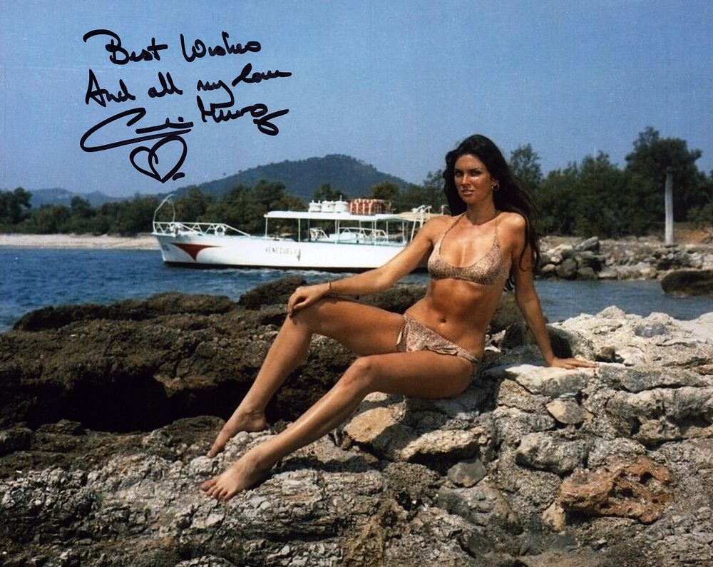 Lot 183: Caroline Munro signed 10x8 inch colour photo