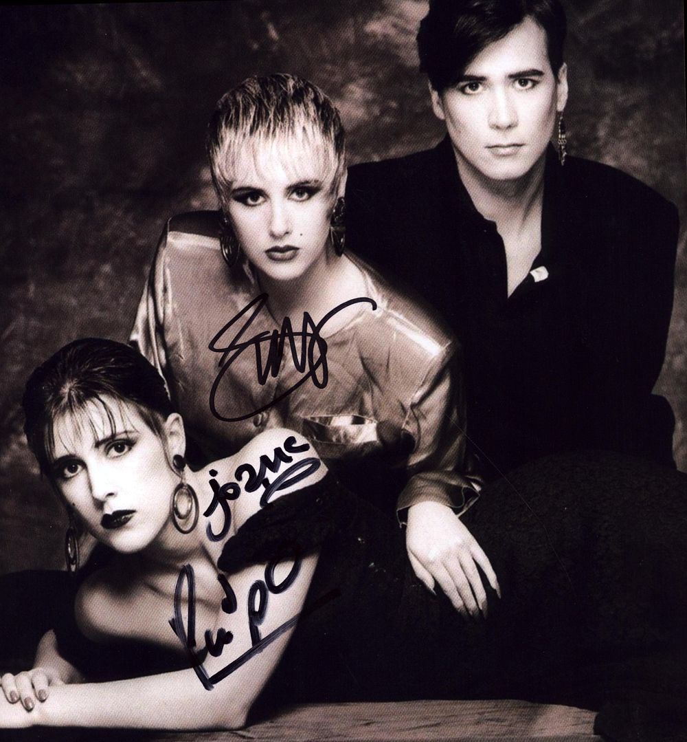 Lot 202: Human League signed 10X8 inch black and white...