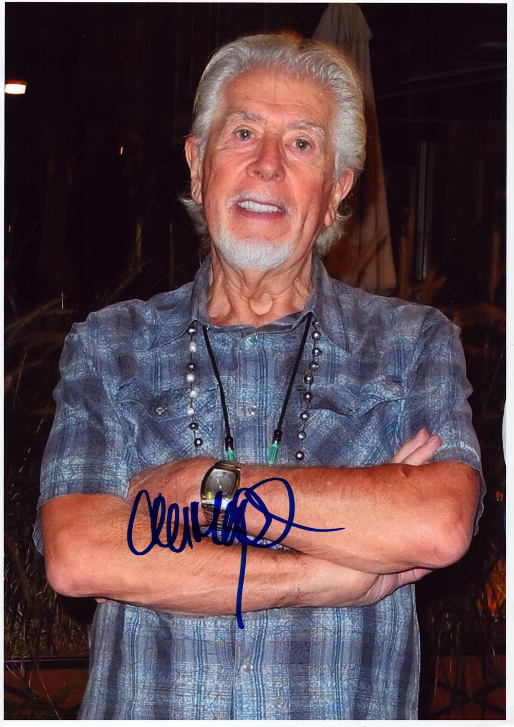 Lot 214: John Mayall signs 12X8 inch colour photo