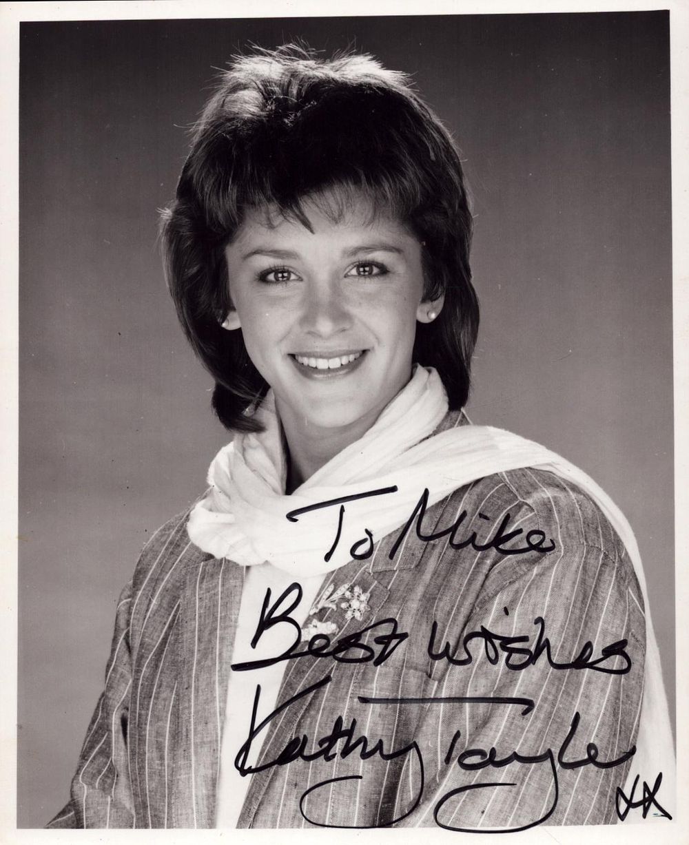 Lot 333: Kathy Taylor Signed 5X4 inch nblack and white...