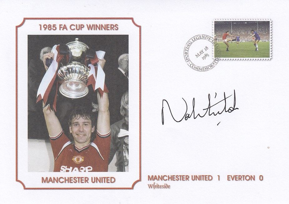 Lot 561: Autographed NORMAN WHITESIDE Commemorative Cover : A superbly...