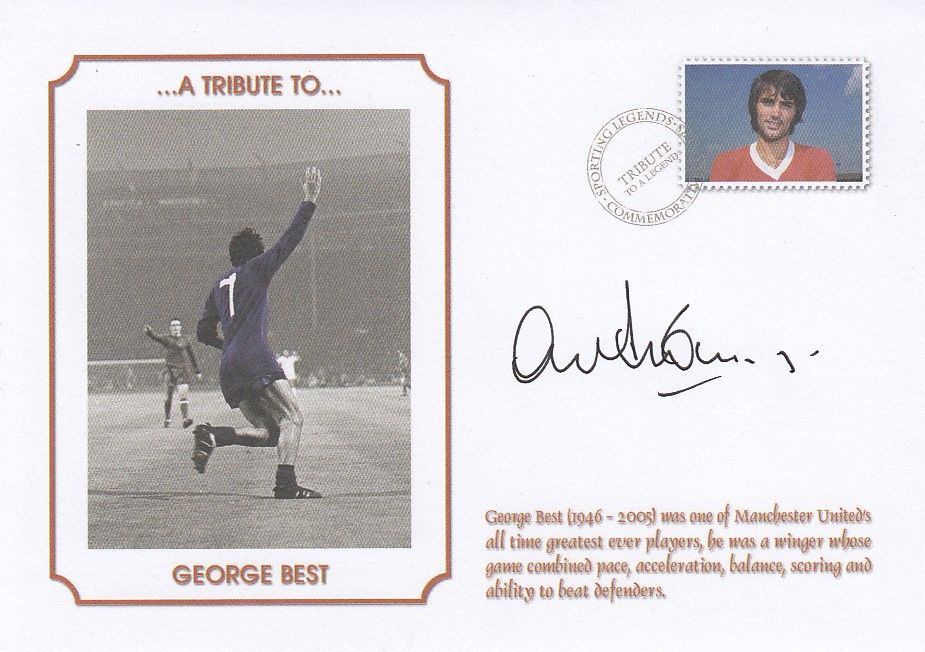 Lot 565: Lot of Autographed MAN UNITED 1968 Commemorative Covers...
