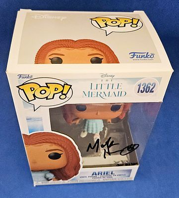 Mark henn signed Ariel the Little Mermaid funko Pop signed on box window.