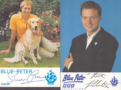 Blue Peter Signed Collection includes 6X4 photos including John Leslie and others