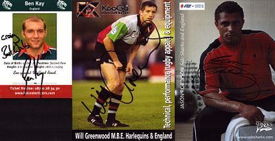 Rugby union signed photo collection including Ben kay Jason Robinson and will greenwood