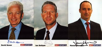 Cricket signed collection including Nasser Hussain and others