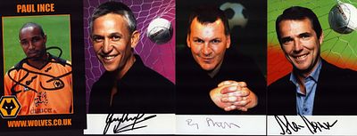 Football signed 6X4 inch colour photo collection including Paul Ince and others