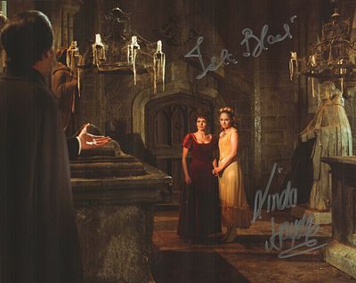 Linda Hayden and Isla Blair signed 10X8 inch colour photo dedicated