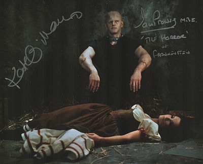 Dave Prowse and Kate O'mara signed 10 by 8 inch colour photo