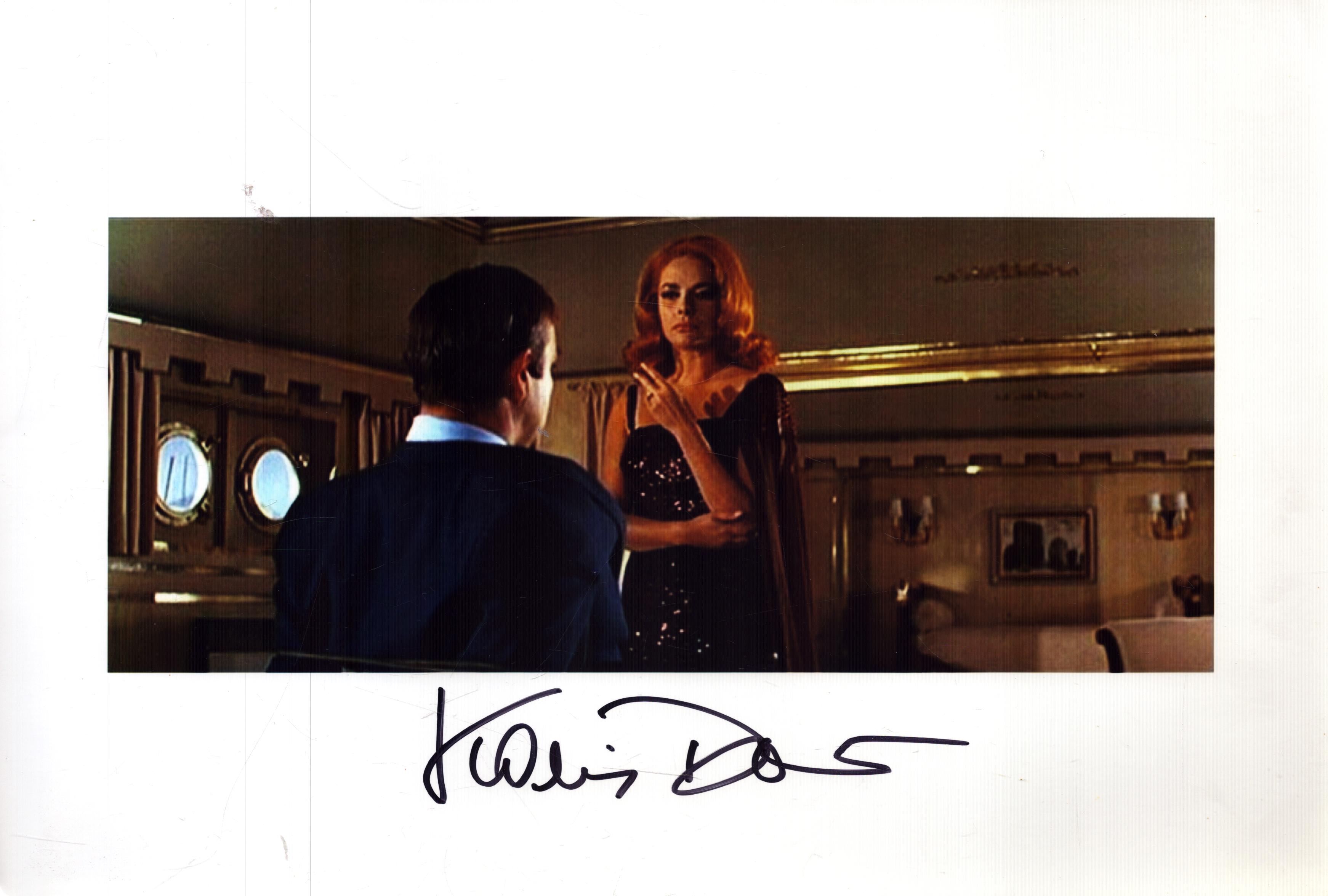 Karin Dor signed 12x8inch James Bond colour photo