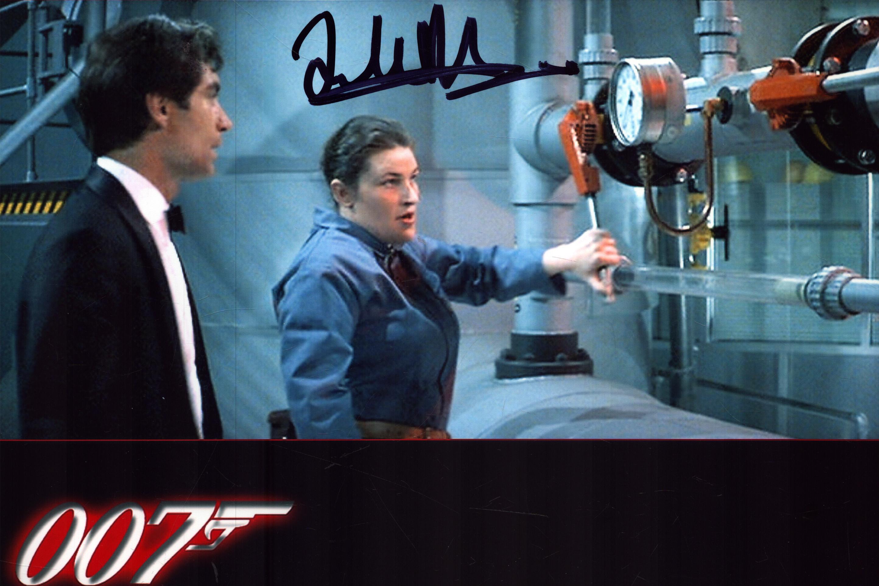 Julie T Wallace signed 10x8inch James Bond colour photo